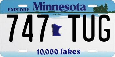 MN license plate 747TUG