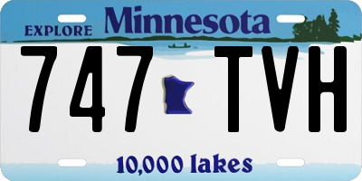 MN license plate 747TVH