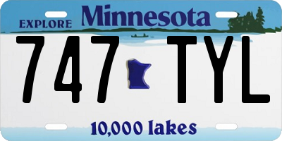 MN license plate 747TYL
