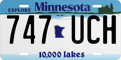 MN license plate 747UCH