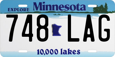 MN license plate 748LAG