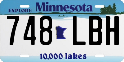 MN license plate 748LBH