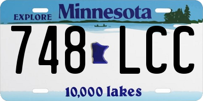 MN license plate 748LCC