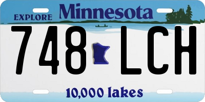 MN license plate 748LCH