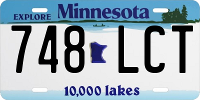 MN license plate 748LCT