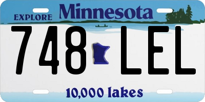 MN license plate 748LEL