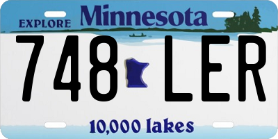 MN license plate 748LER