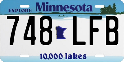 MN license plate 748LFB