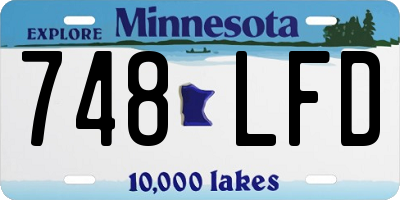 MN license plate 748LFD