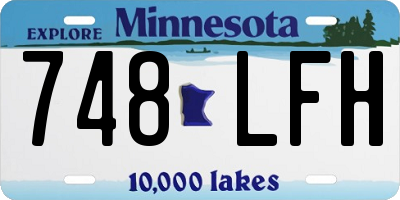 MN license plate 748LFH