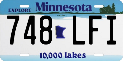 MN license plate 748LFI