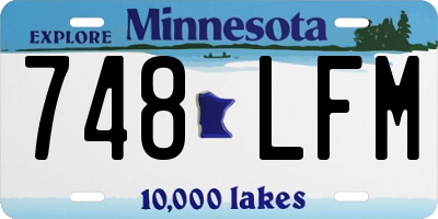 MN license plate 748LFM