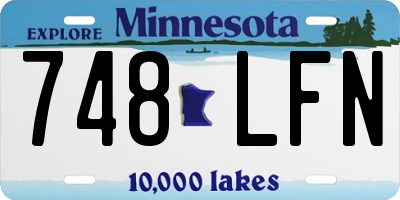 MN license plate 748LFN