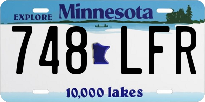 MN license plate 748LFR