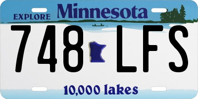 MN license plate 748LFS