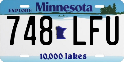 MN license plate 748LFU