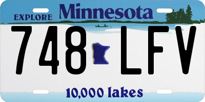 MN license plate 748LFV