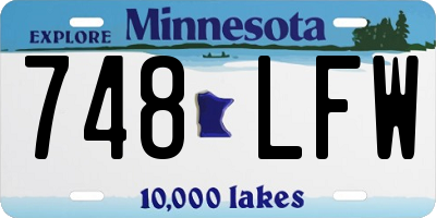 MN license plate 748LFW