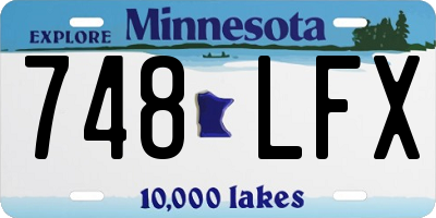 MN license plate 748LFX