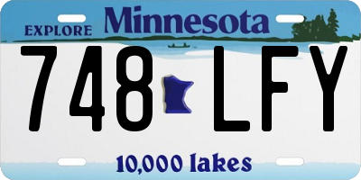 MN license plate 748LFY