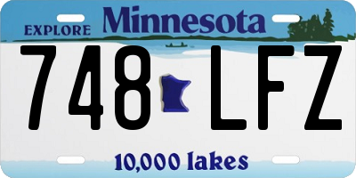 MN license plate 748LFZ