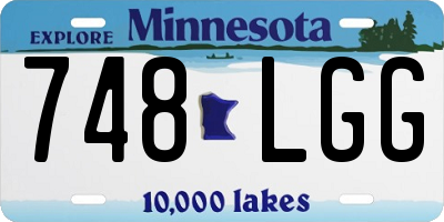MN license plate 748LGG