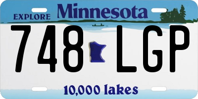 MN license plate 748LGP