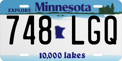 MN license plate 748LGQ