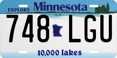 MN license plate 748LGU