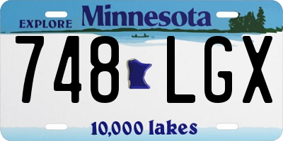 MN license plate 748LGX