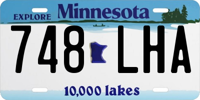 MN license plate 748LHA