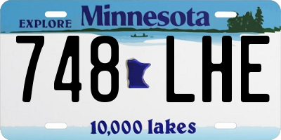 MN license plate 748LHE