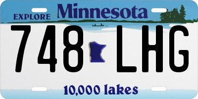 MN license plate 748LHG
