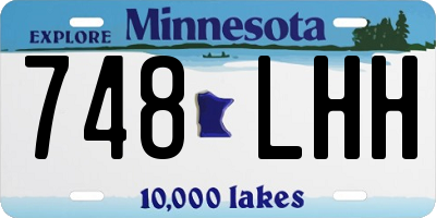 MN license plate 748LHH