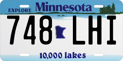 MN license plate 748LHI