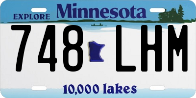 MN license plate 748LHM