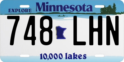 MN license plate 748LHN