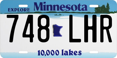 MN license plate 748LHR