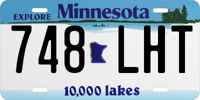 MN license plate 748LHT