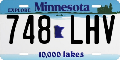 MN license plate 748LHV