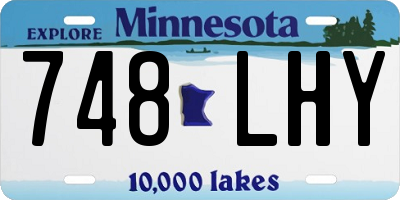MN license plate 748LHY