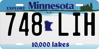 MN license plate 748LIH
