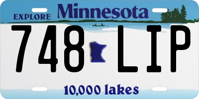 MN license plate 748LIP