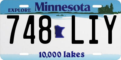 MN license plate 748LIY