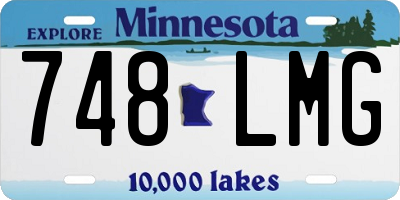 MN license plate 748LMG