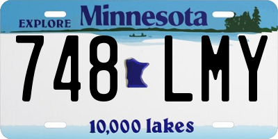 MN license plate 748LMY