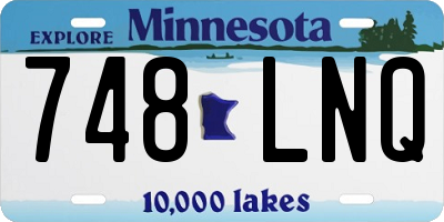 MN license plate 748LNQ