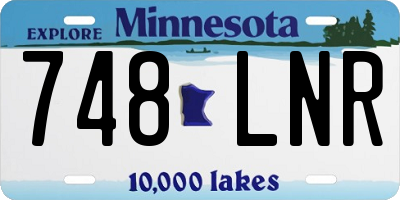 MN license plate 748LNR