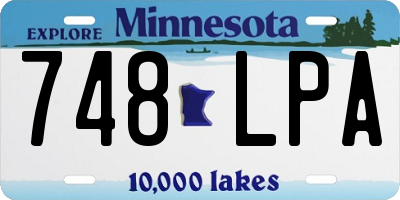 MN license plate 748LPA