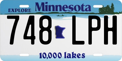 MN license plate 748LPH